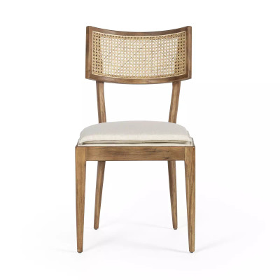 Four Hands Britt Dining Chair - Toasted Nettlewood W/ Savile Flax