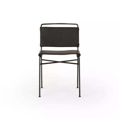 Four Hands Wharton Dining Chair - Distressed Black