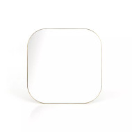 Four Hands Bellvue Square Mirror - Large - Polished Brass