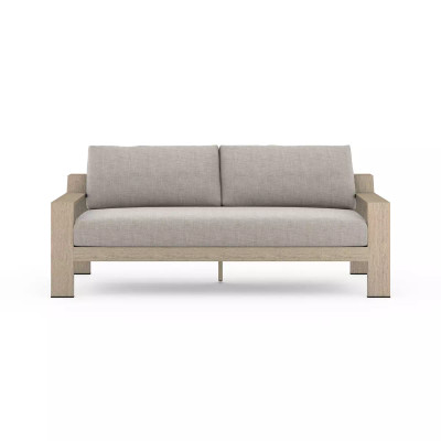 Four Hands Monterey Outdoor Sofa, Washed Brown - 74" - Stone Grey