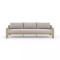 Four Hands Monterey Outdoor Sofa, Washed Brown - 106" - Stone Grey