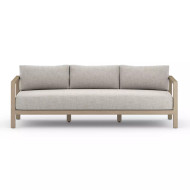 Four Hands Sonoma Outdoor Sofa, Washed Brown - 88" - Stone Grey