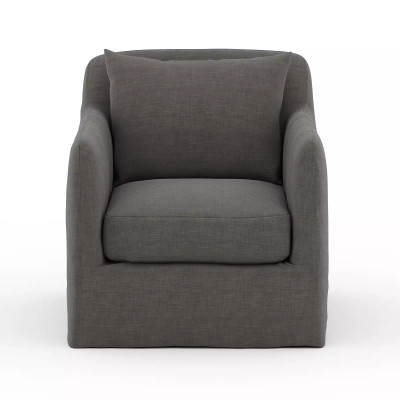 Four Hands Dade Outdoor Slipcover Swivel Chair - Charcoal