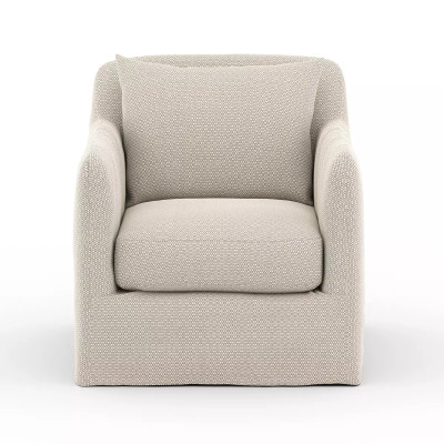 Four Hands Dade Outdoor Slipcover Swivel Chair - Faye Sand