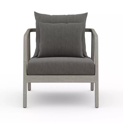 Four Hands Numa Outdoor Chair - Weathered Grey - Charcoal