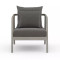 Four Hands Numa Outdoor Chair - Weathered Grey - Charcoal