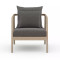 Four Hands Numa Outdoor Chair - Washed Brown - Charcoal