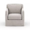 Four Hands Dade Outdoor Slipcover Swivel Chair - Stone Grey