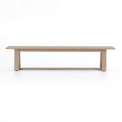 Four Hands Atherton Outdoor Dining Bench - Washed Brown