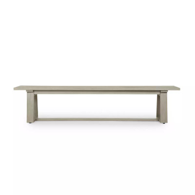 Four Hands Atherton Outdoor Dining Bench - Weathered Grey
