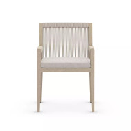 Four Hands Sherwood Outdoor Dining Armchair, Washed Brown - Stone Grey