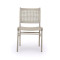 Four Hands Delmar Outdoor Dining Chair - Weathered Grey - Ivory Rope