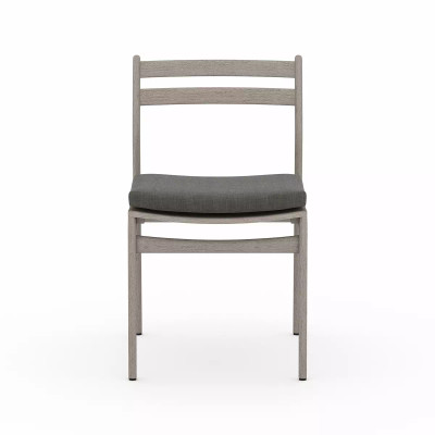 Four Hands Atherton Outdoor Dining Chair - Weathered Grey - Charcoal