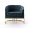 Four Hands Corbin Chair - Bella Jasper - Satin Brass