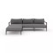 Four Hands Sherwood Outdoor 2 - Piece Sectional, Bronze - Left Chaise - Charcoal