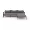 Four Hands Sherwood Outdoor 2 - Piece Sectional, Bronze - Right Chaise - Charcoal