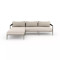 Four Hands Sherwood Outdoor 2 - Piece Sectional, Weathered Grey - Left Chaise - Faye Sand