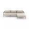 Four Hands Sherwood Outdoor 2 - Piece Sectional, Weathered Grey - Right Chaise - Faye Sand
