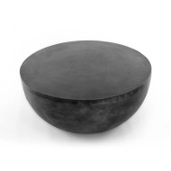 Four Hands Basil Outdoor Round Coffee Table - Aged Grey - 36"
