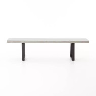 Four Hands Cyrus Dining Bench - Light Grey