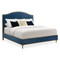 Caracole Fontainebleau Queen Bed - Lucious Blue