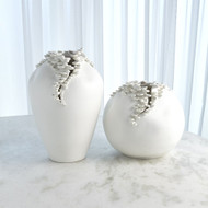 Cascading Reef Vase - White - Short