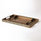 Kokoro Etched Rectangular Tray - Brass - Lg