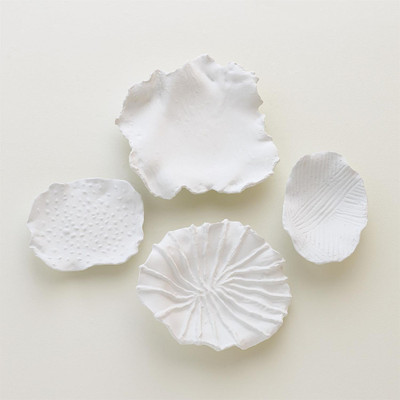 Maitake Wall Decor - Ridges - Soft White