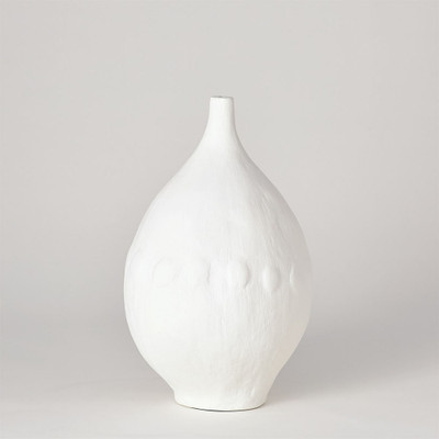 Modernist Vase - White Plaster