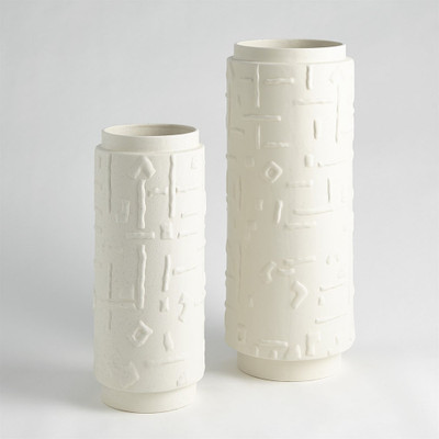 Sankuru Vase - Rustic White - Lg