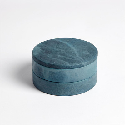 Alabaster Swivel Box - Blue