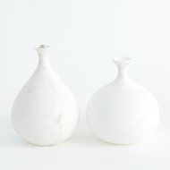 Alabaster Teardrop Vase