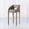 Arches Bar Stool - Grey Leather