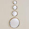 Banded Crystal Wall Decor - Brass - Sm
