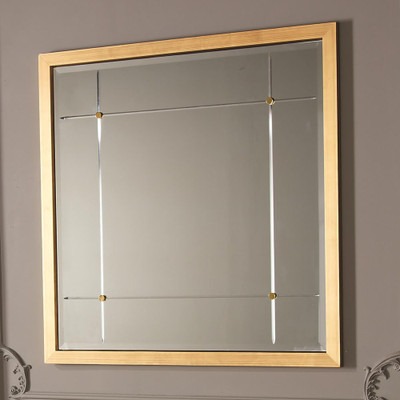 Beaumont Square Mirror - Gold Leaf