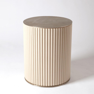 Camille Side Table - White Bronze
