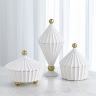 Cirque Vessel w/Lid - White - Tall