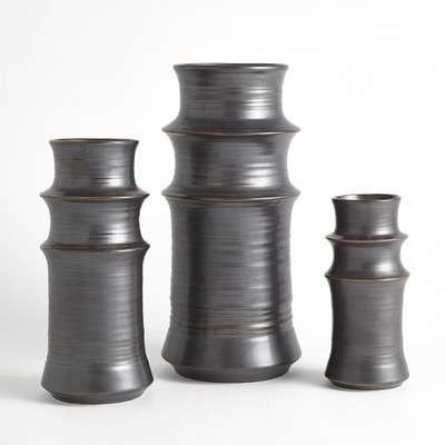 Cylinder Vase - Gunmetal - Sm