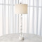 Facette Lamp W/White Marble Base