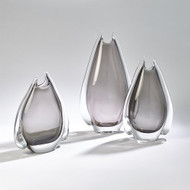 Fin Vase - Grey - Med