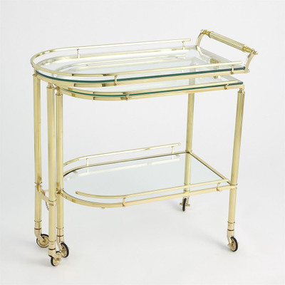 Gallery Folding Bar - Shiny Brass