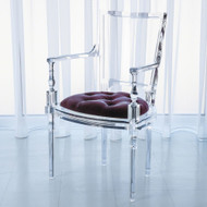 Marilyn Acrylic Arm Chair - Sultana Lavender