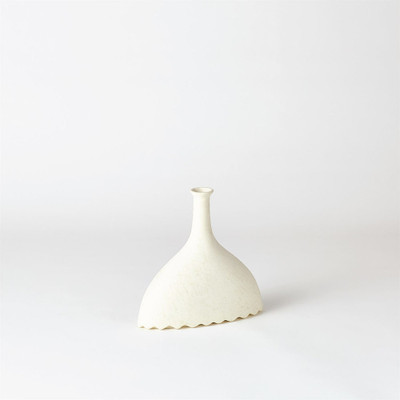 Noelle Geometric Vase - White