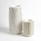Radiator Swirl Vase - Matte White - Lg
