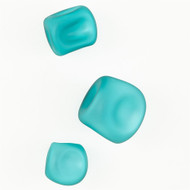 S/3 Wall Rocks - Frosted Turquoise