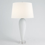Teardrop Glass Lamp - White