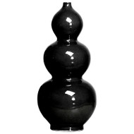 Triple Gourd Vase - Black