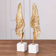 Wings Sculpture - Gold Leaf - Pair