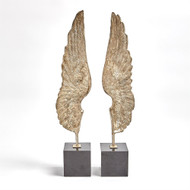 Wings Sculpture - Silver Leaf - Pair