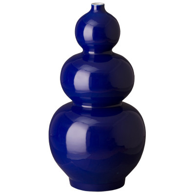 Triple Gourd Vase - Emperor Blue